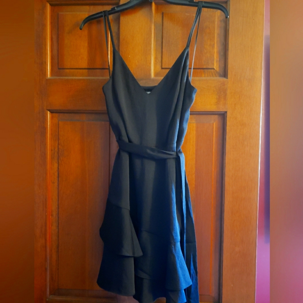 EXPRESS Black Ruffled Spaghetti strap Skort. Size S/P.